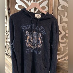 Juicy Couture Cashmere “Heir to the Throne” Hoodie Sweater